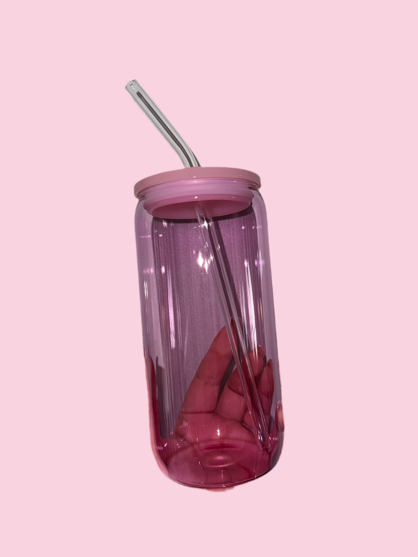 16 oz colored glass cup
