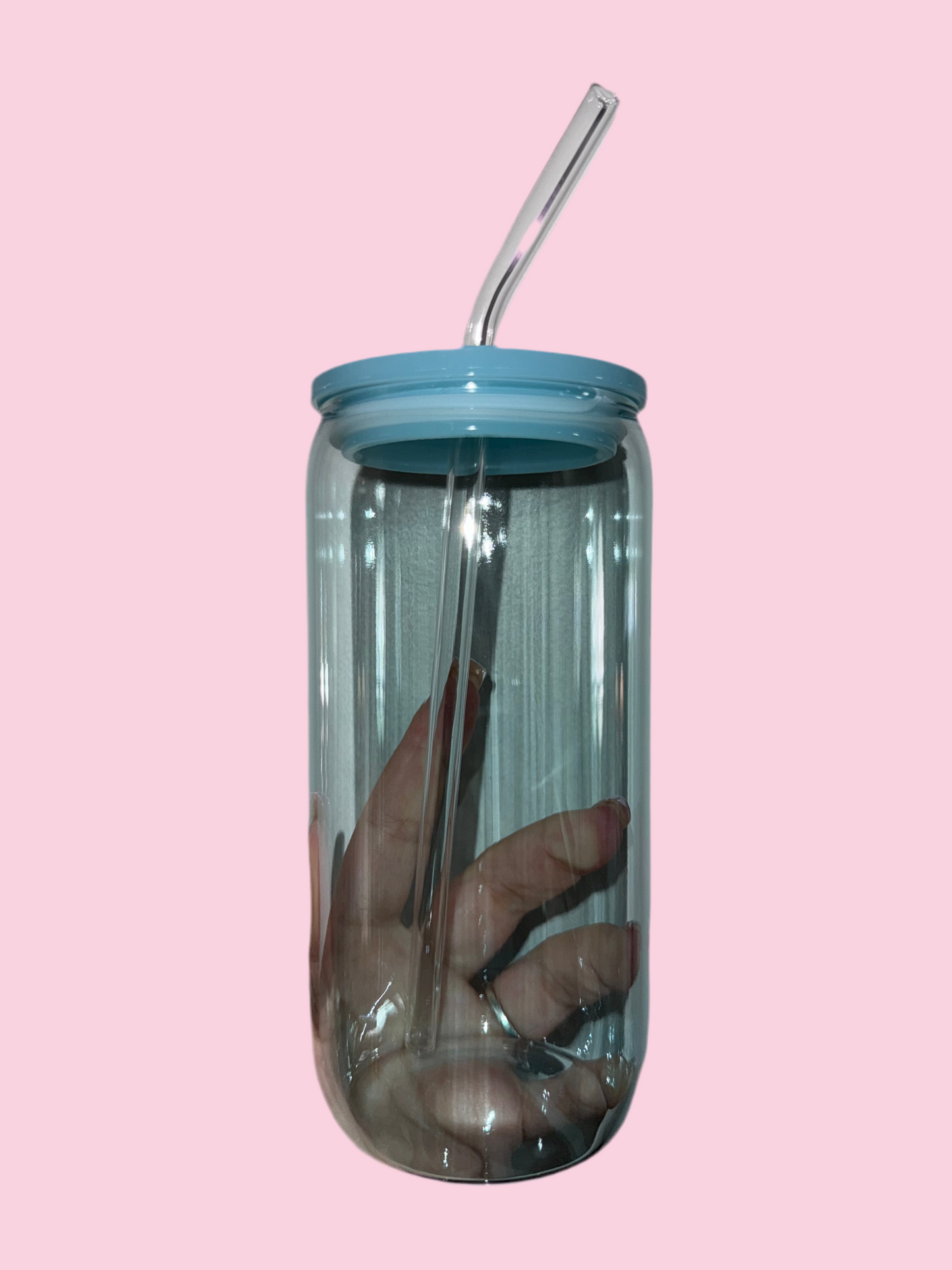 16 oz colored glass cup